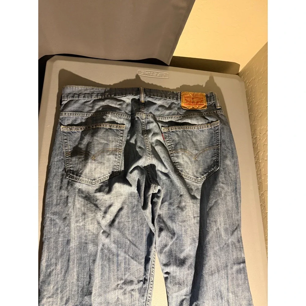 Levis 569 Loose Straight Leg Jeans Mens 34x34 (36x33) Medium Wash Blue Denim